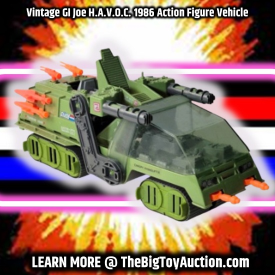 Vintage GI Joe H.A.V.O.C. 1986 Action Figure Vehicle