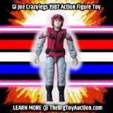 GI Joe Crazylegs 1987 Action Figure Toy