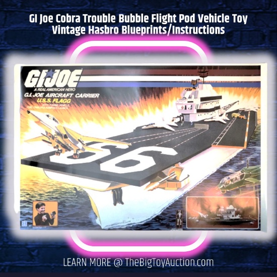 GI Joe USS Flagg Box Art Commemorative Poster 36"x24" Limited Edition Collectible Print