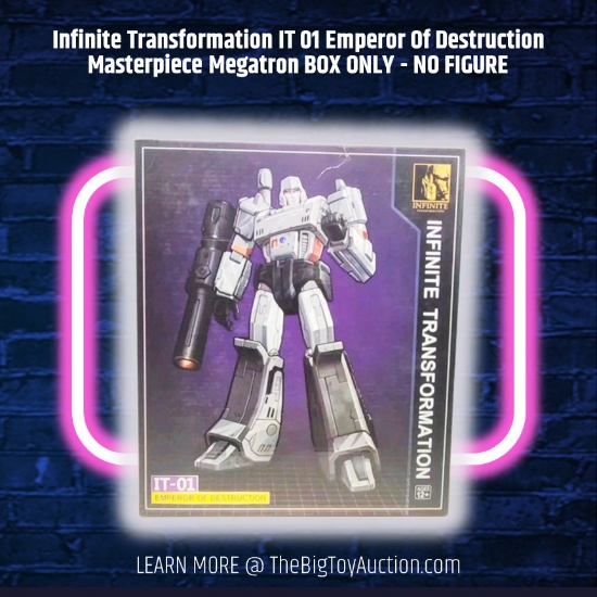 Infinite Transformation IT 01 Emperor Of Destruction Masterpiece Megatron BOX ONLY - NO FIGURE