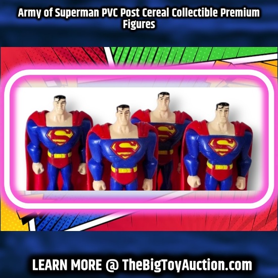 Army of Superman PVC Post Cereal Collectible Premium Figures