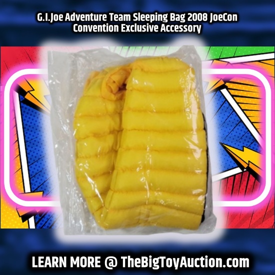 G.I.Joe Adventure Team Sleeping Bag 2008 JoeCon Convention Exclusive Accessory