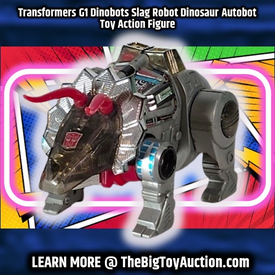 Transformers G1 Dinobots Slag Robot Dinosaur Autobot Toy Action Figure