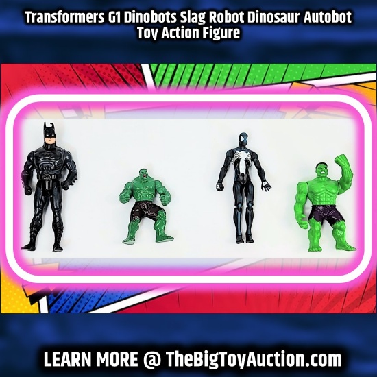 Assorted Superhero Action Figure Grouping