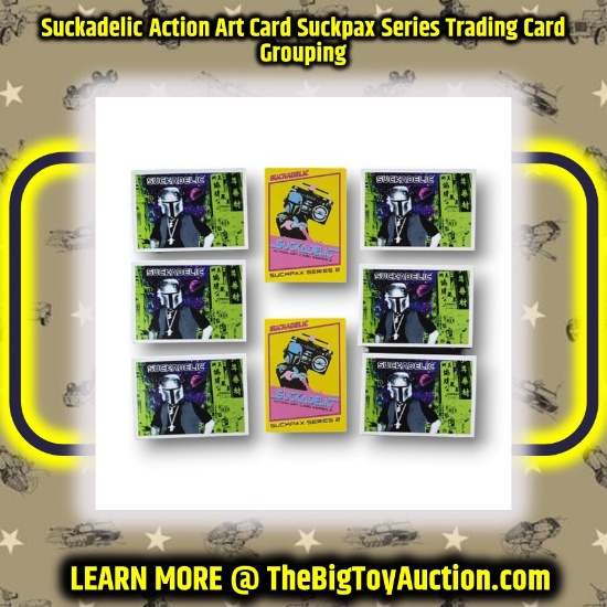 Suckadelic Action Art Card Suckpax Series Trading Card Grouping