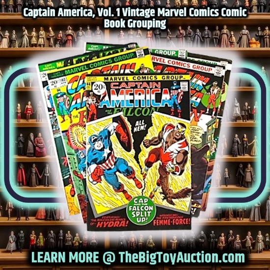 Captain America, Vol. 1 Vintage Marvel Comics Comic Book Grouping