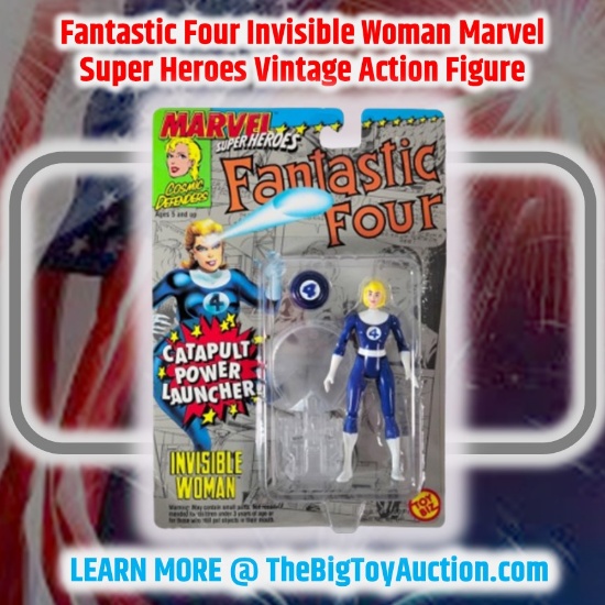 Fantastic Four Invisible Woman Marvel Super Heroes Vintage Action Figure