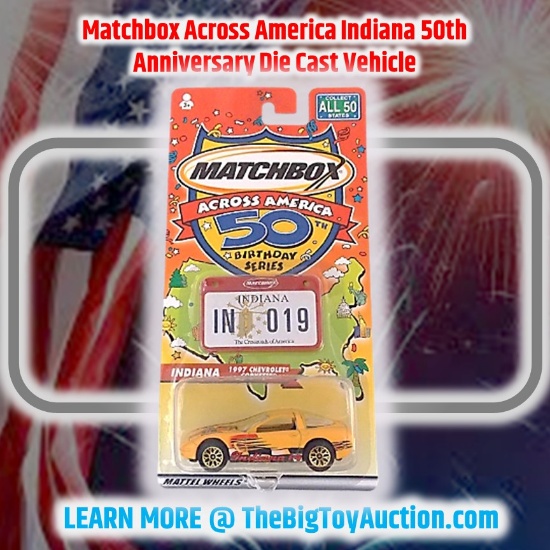 Matchbox Across America Indiana 50th Anniversary Die Cast Vehicle