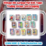 Vintage 80s Garbage Pail Kids Topps Trading Sticker Card Grouping