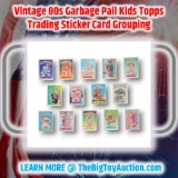 Vintage 80s Garbage Pail Kids Topps Trading Sticker Card Grouping