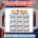 GI Joe Spytroops / Valor Vs. Venom Cobra Troop Builder File Card Grouping