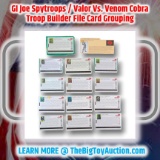 GI Joe Spytroops / Valor Vs. Venom Cobra Troop Builder File Card Grouping