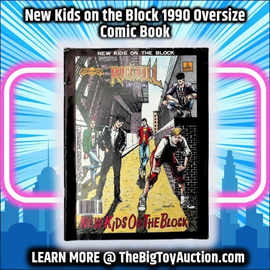 New Kids on the Block 1990 Oversize Comic Book