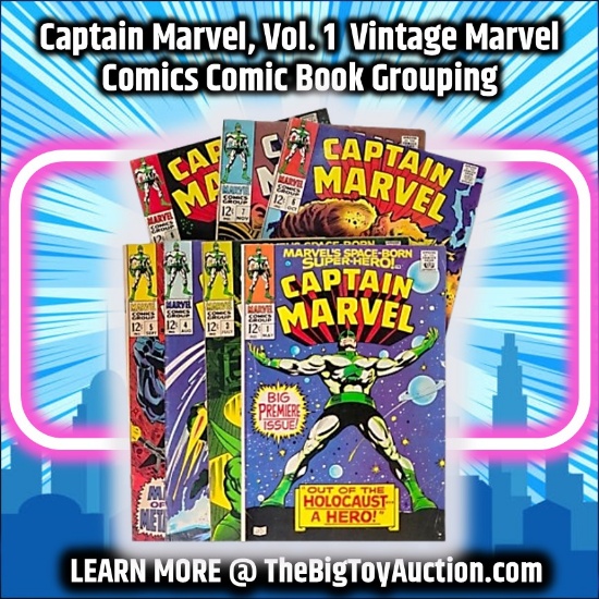 Captain Marvel, Vol. 1  Vintage Marvel Comics Comic Book Grouping