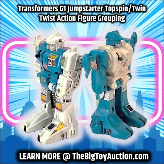Transformers G1 Jumpstarter Topspin/Twin Twist Action Figure Grouping