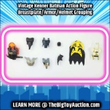 Vintage Kenner Batman Action Figure Breastplate/Armor/Helmet Grouping