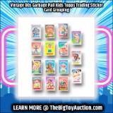 Vintage 80s Garbage Pail Kids Topps Trading Sticker Card Grouping