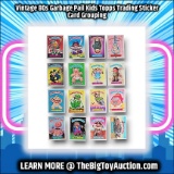 Vintage 80s Garbage Pail Kids Topps Trading Sticker Card Grouping