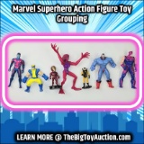Marvel Superhero Action Figure Toy Grouping