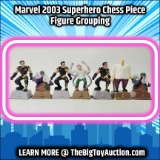 Marvel 2003 Superhero Chess Piece Figure Grouping