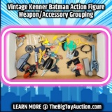 Vintage Kenner Batman Action Figure Weapon/Accessory Grouping