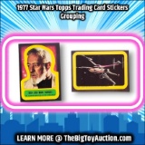 1977 Star Wars Topps Trading Card Stickers Grouping