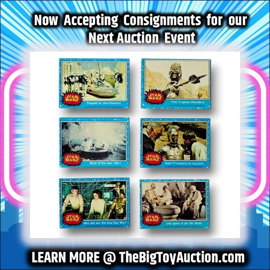 1977 Star Wars Topps Trading Cards Grouping