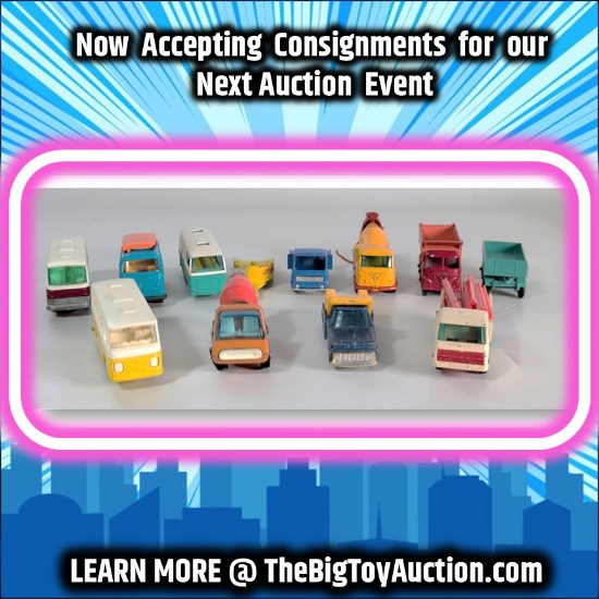Vintage DieCast Vehicle Grouping: Older Lesney, Matchbox etc.
