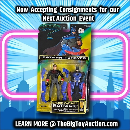 1995 Batman Forever Bruce Wayne Batman Carded Action Figure