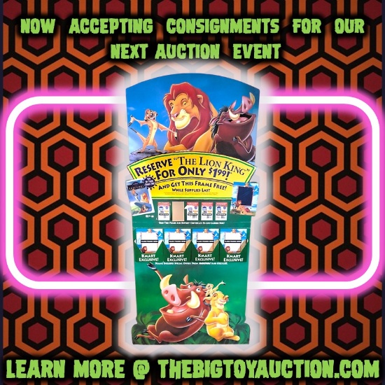 Lion King VHS Movie Promo Cardboard Standup / Standee