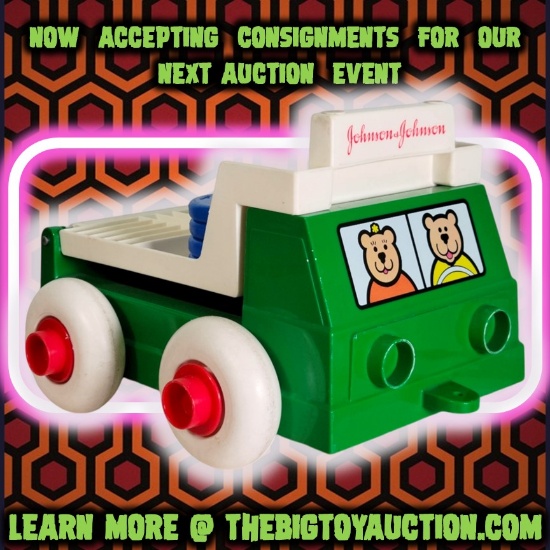 Vintage Johnson & Johnson Stack & Dump Toy Lift Truck w/ Shapes