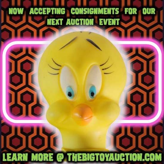 Vintage Looney Tunes Tweetie Bird Vinyl Hand-Puppet