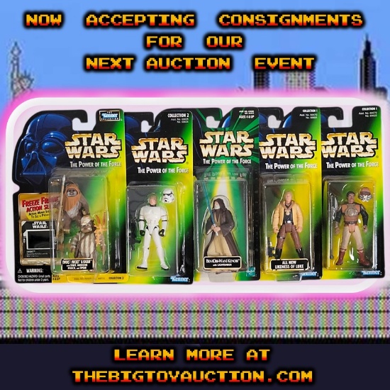 Vintage Star Wars PotF Green Carded Kenner/Hasbro Action Figure Grouping