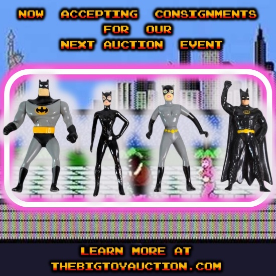 Vintage Batman & Catwoman Action Figure Toy Grouping