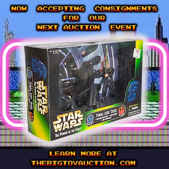 1997 Star Wars Final Jedi Duel Emperor Palpatine Darth Vader Luke Skywalker PotF Boxed Action Figure