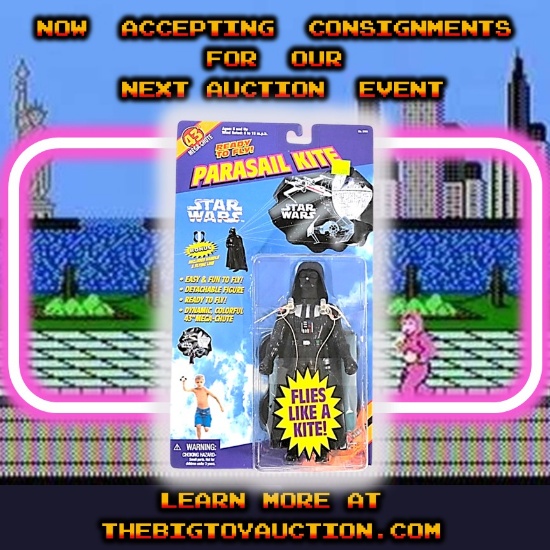 Vintage Star Wars Darth Vader Parasail Action Figure Kite