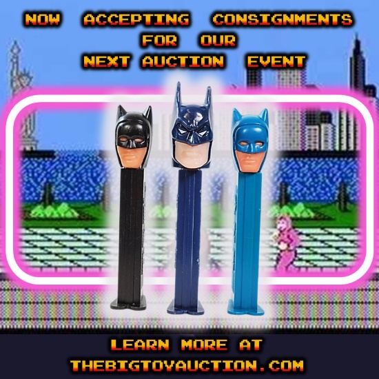 Vintage 1980s Batman Pez Dispenser Grouping