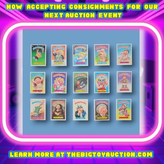 Vintage 80s Garbage Pail Kids Topps Trading Sticker Card Grouping
