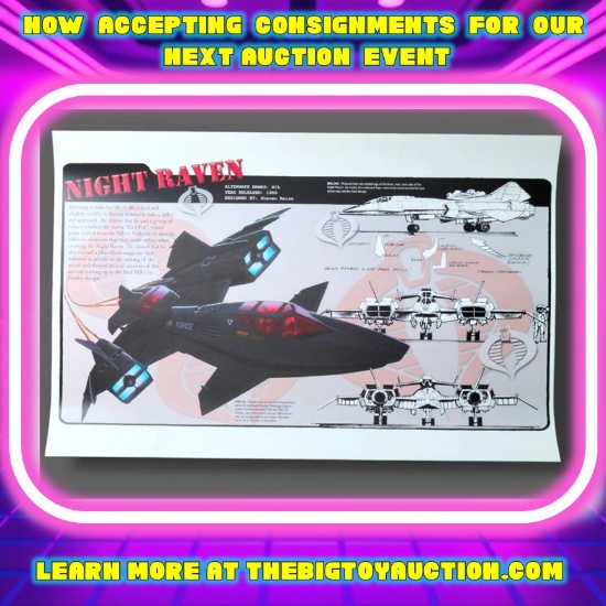 Cobra Night Raven Jet "Creating G.I. Joe: A Real American Hero" Exclusive 17"x11" Print
