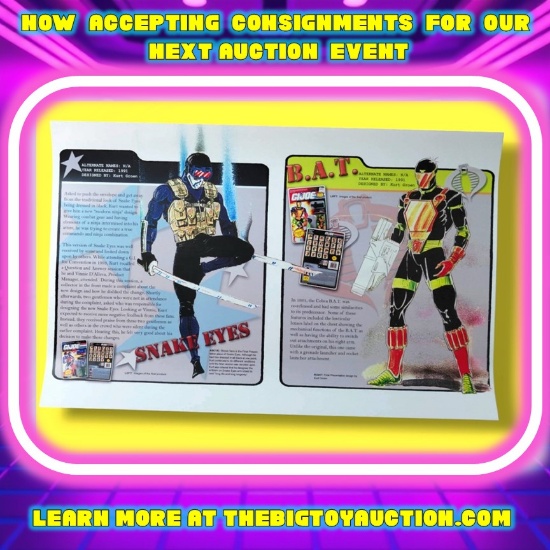 Snake Eyes/B.A.T. "Creating G.I. Joe: A Real American Hero" Exclusive 17"x11" Print