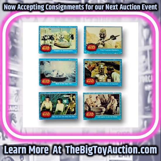 1977 Star Wars Topps Trading Cards Grouping