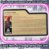 GI Joe Red Shadows 2010 JoeCon Convention Exclusive FileCard