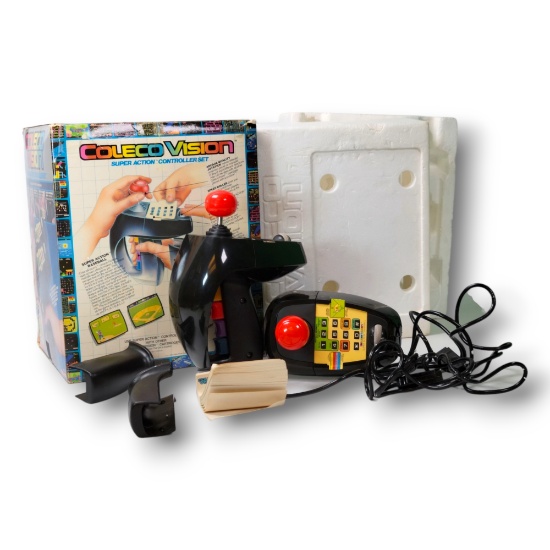 ColecoVision Super Action Controller w/ Original Box – Vintage 1980s Gaming Accessory