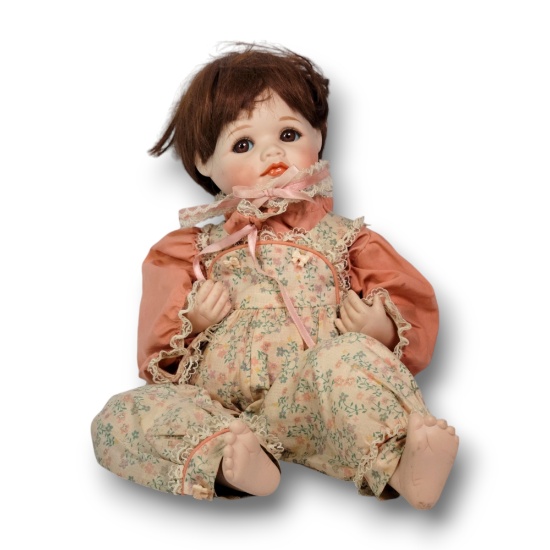 1990 Hamilton Heritage Porcelain 17" "Sara" Baby Doll