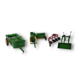 Vintage Diecast ERTL Farming Implement / Toy Tractor Accessories Grouping