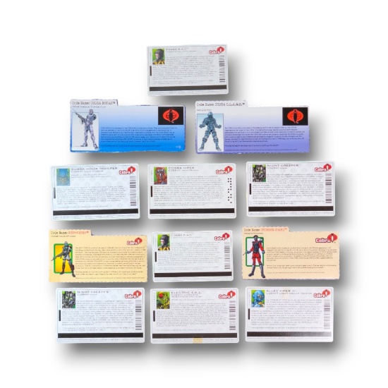 GI Joe Spytroops / Valor Vs. Venom Cobra Troop Builder File Card Grouping