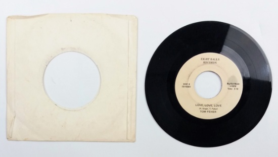 Tom Feher “Mr. Record Man” / “Love, Love, Love” – 1978 Eight Balls 45 RPM Vinyl w/ Sleeve