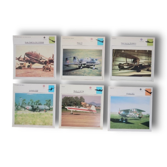 Atlas Warplane Military Aircraft Photo Card Grouping