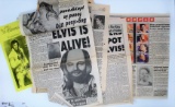 Elvis Presley News Clippings & Pop Culture Ephemera Grouping