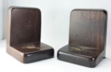 Pair of MCM Cornwall Wood Products Bookends – Solid Wood, So. Paris Maine